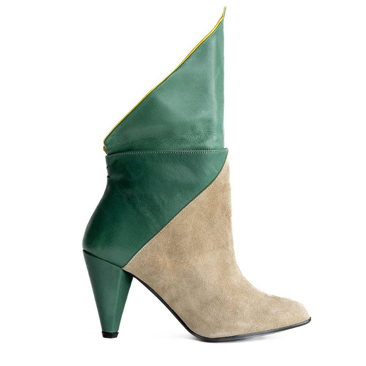 Lise Ankle Boot - Sand - Green - Honey Yellow