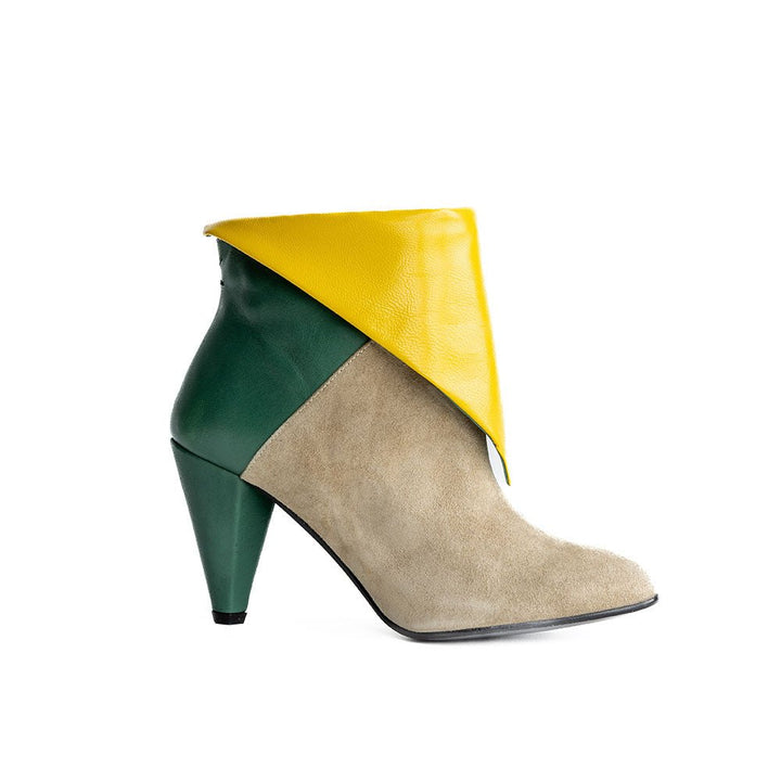 Lise Ankle Boot - Sand - Green - Honey Yellow